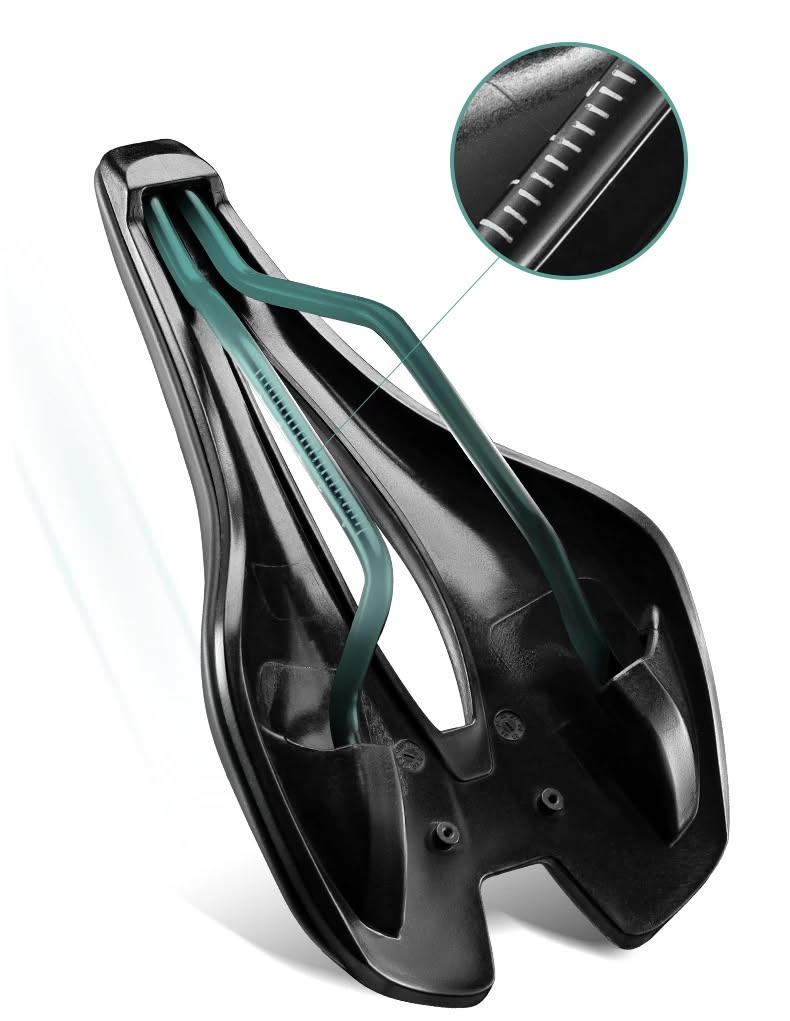 Седло велосипедное ROCKBROS спортивное; черный