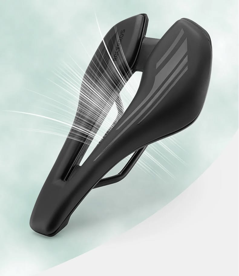 Седло велосипедное ROCKBROS спортивное; черный