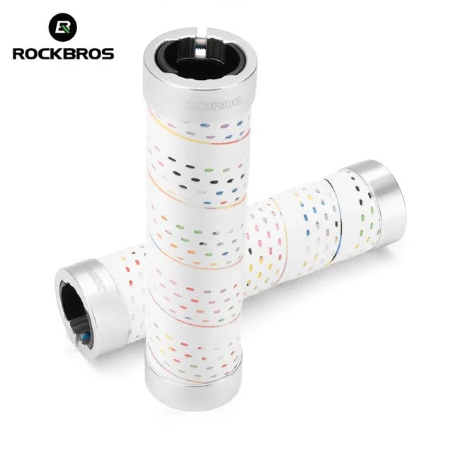 Грипсы ROCKBROS GR0112, в виде обмотки руля, с lock-on; белый