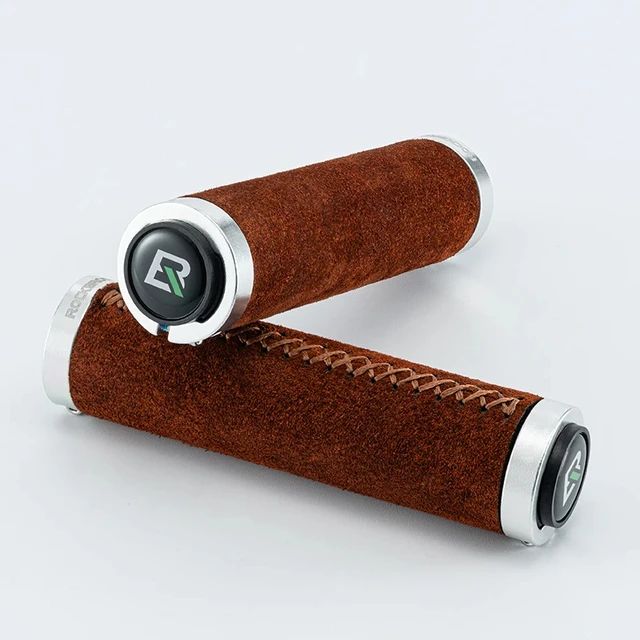 Грипсы ROCKBROS с замком, кожаные