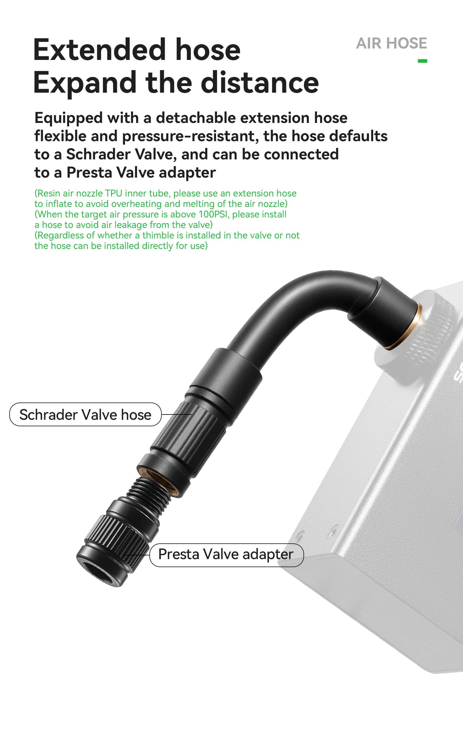 Насос электро ROCKBROS AS240 Pro мини, Type-C, до 120 PSI; черный