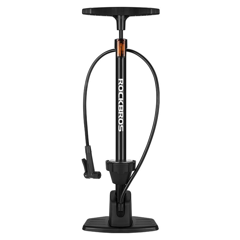 Насос напольный Rockbros алюминиевый с манометром и устойчивой платформой. 160psi. Арт. RB_423100020
