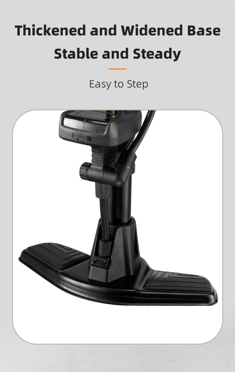 Насос напольный ROCKBROS с электронным манометром, 160 PSI