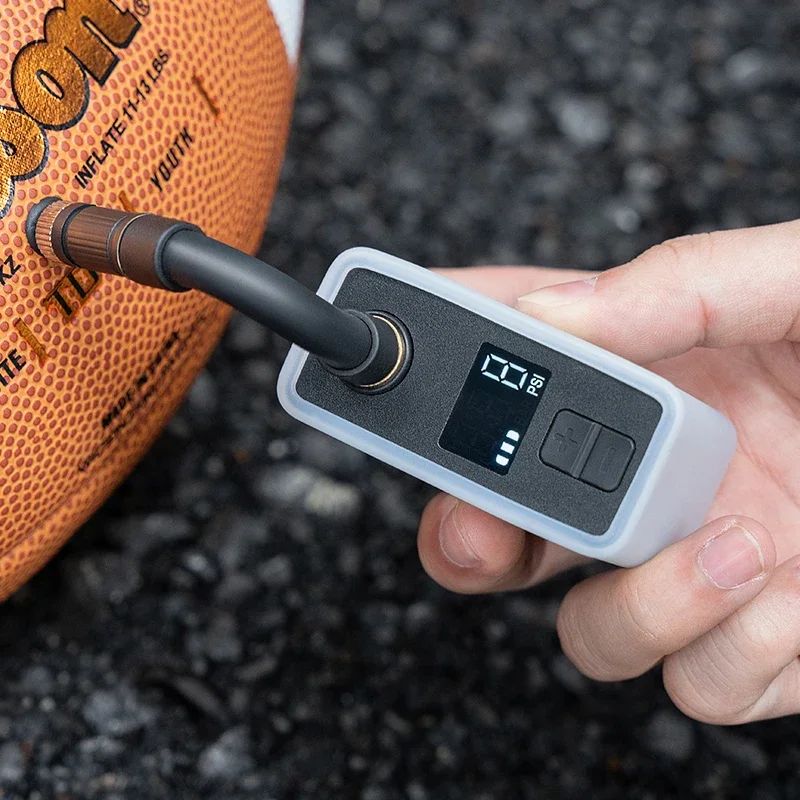 Насос электро ROCKBROS AS1 PRO мини, Type-C, до 120 PSI; черный