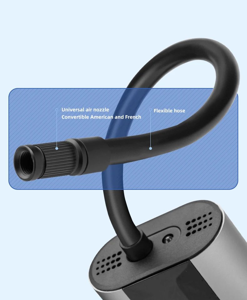 Насос электро ROCKBROS A8, Type-C, до 150 PSI; серый