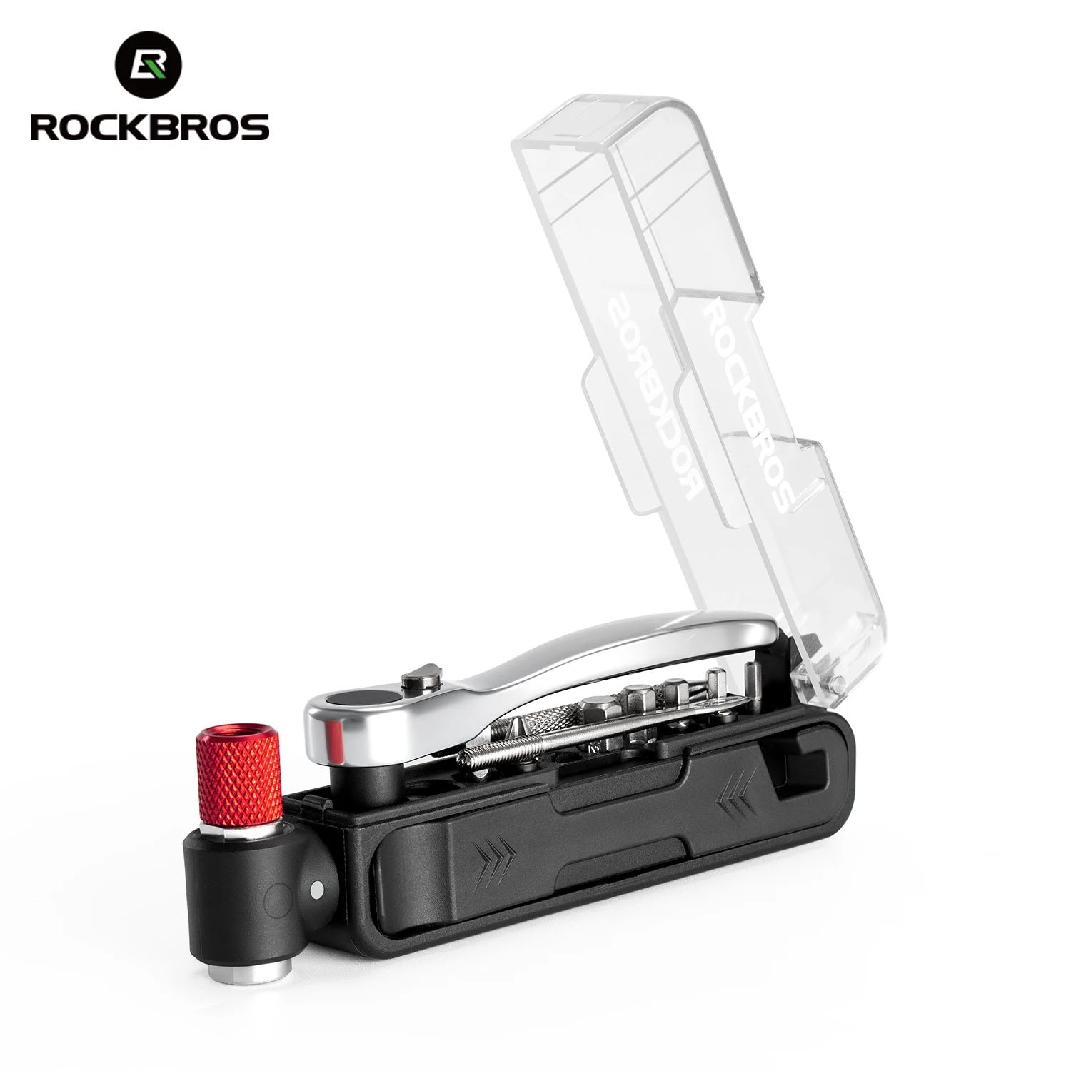 Набор инструментов ROCKBROS TG-PB8012 мини трещотка с битами, бескамерный ремнабор, монтажки, насос