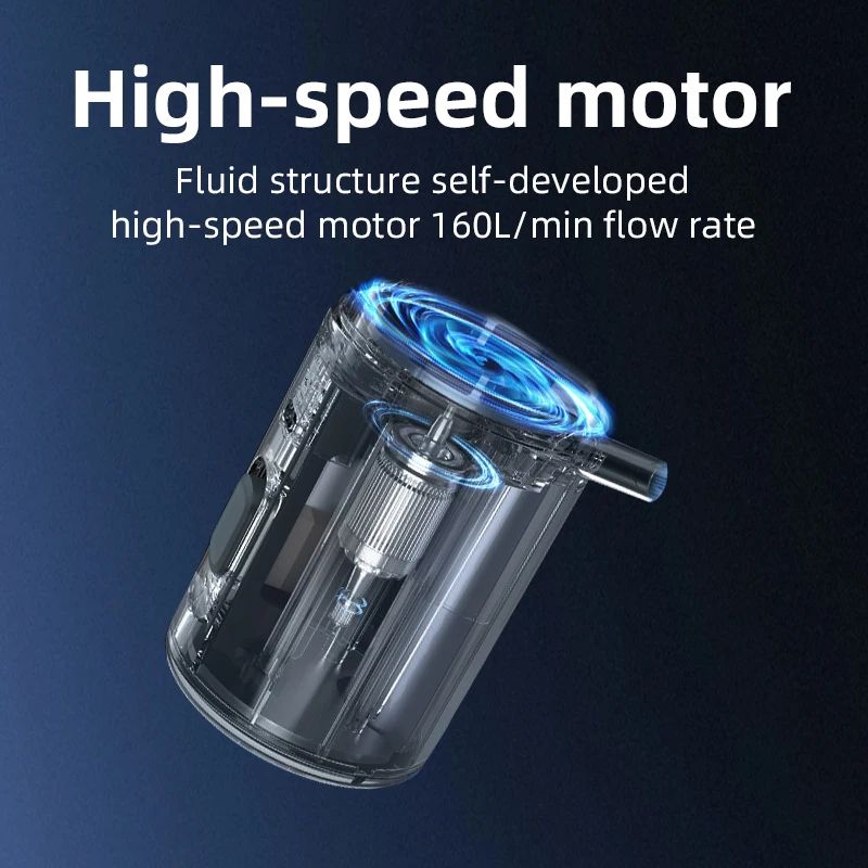 Насос Qunature VOLCANO2 мини походный, 69 г, Type-C; серый