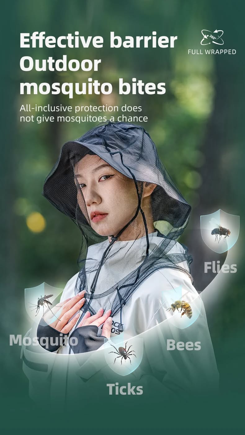 Сетка Qunature D011 противомоскитная, в чехле; черный