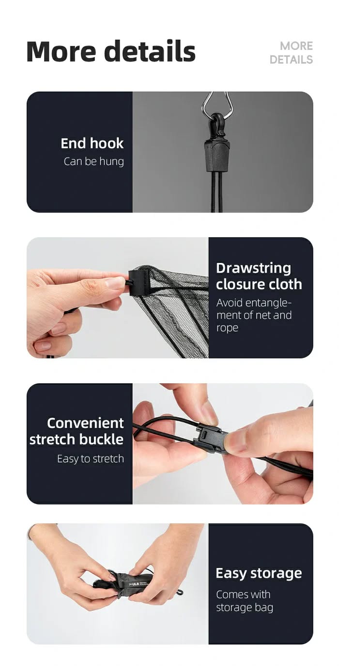 Сетка Qunature D011 противомоскитная, в чехле; черный