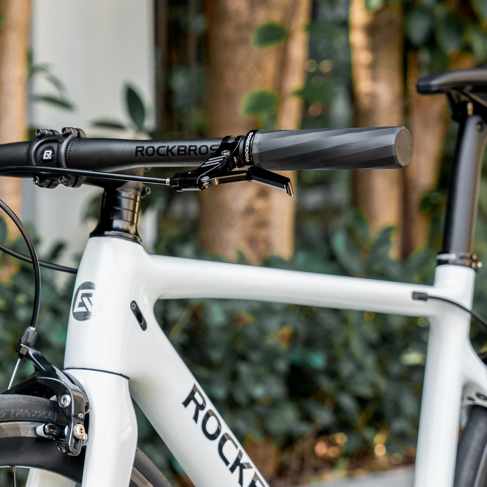 Грипсы ROCKBROS в виде спирали, материал TPE, с замком; черный