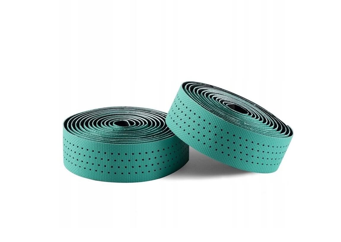 Обмотка руля ROCKBROS силиконовая, с перфорацией, 220 см; голубой "Тиффани"