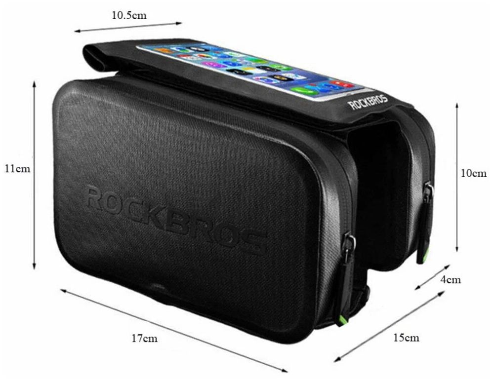 Велосумка ROCKBROS с держателем для телефона. Влагозащитная