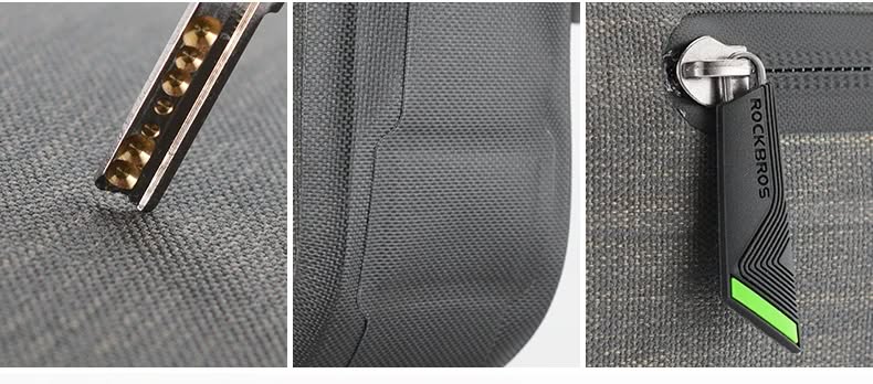 Велосумка ROCKBROS AS-017 на раму, треугольная, нейлон, объем 5 л; черный