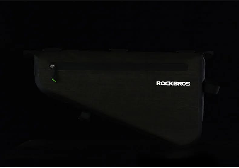 Велосумка ROCKBROS AS-017 на раму, треугольная, нейлон, объем 5 л; черный