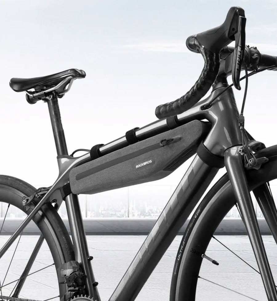 Велосумка ROCKBROS AS-052 на раму, удлиненная, объем 1,5 л; черный