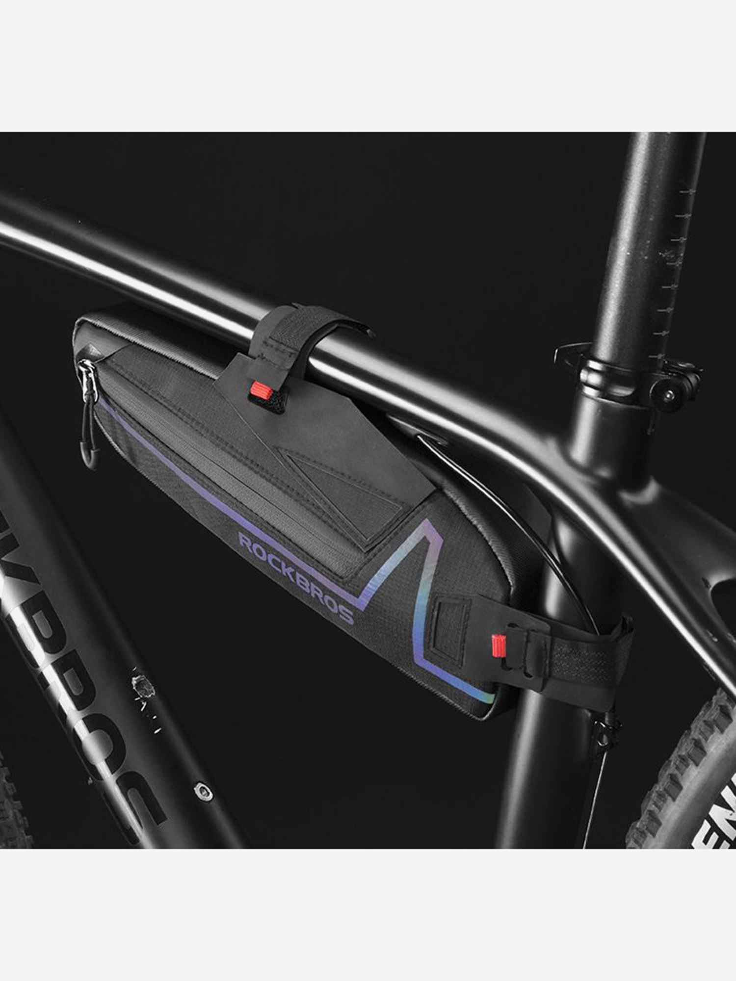 Велосумка ROCKBROS B56 на раму, объем 0,65 л; черный