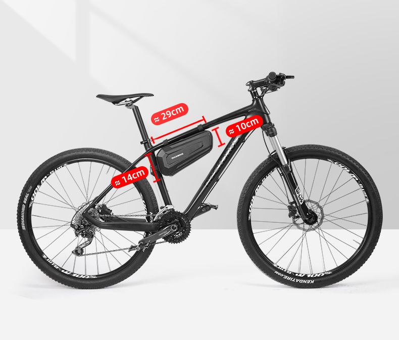 Велосумка ROCKBROS под раму жесткая конструкция, двойная молния, арт B67