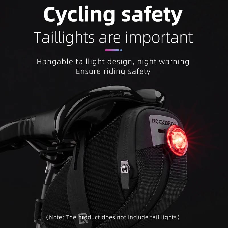 Велосумка ROCKBROS B74 на подседельный штырь и седло, объем 0,73 л; черный