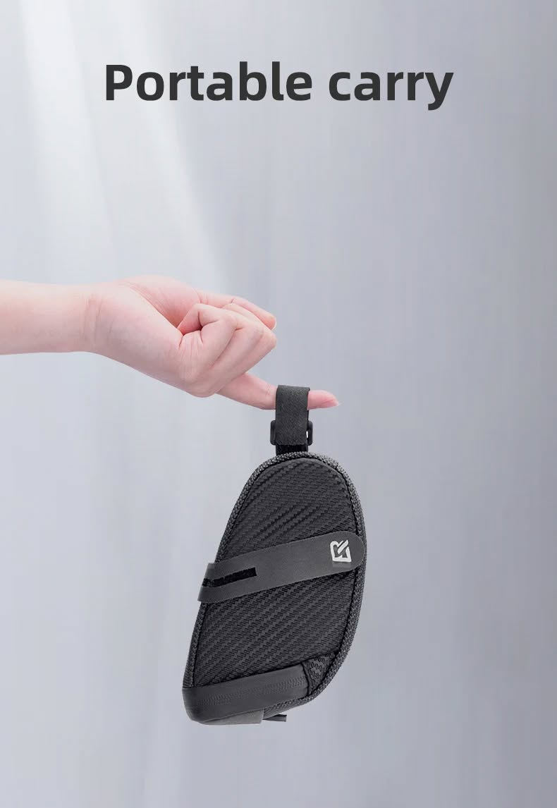 Велосумка ROCKBROS B74 на подседельный штырь и седло, объем 0,73 л; черный