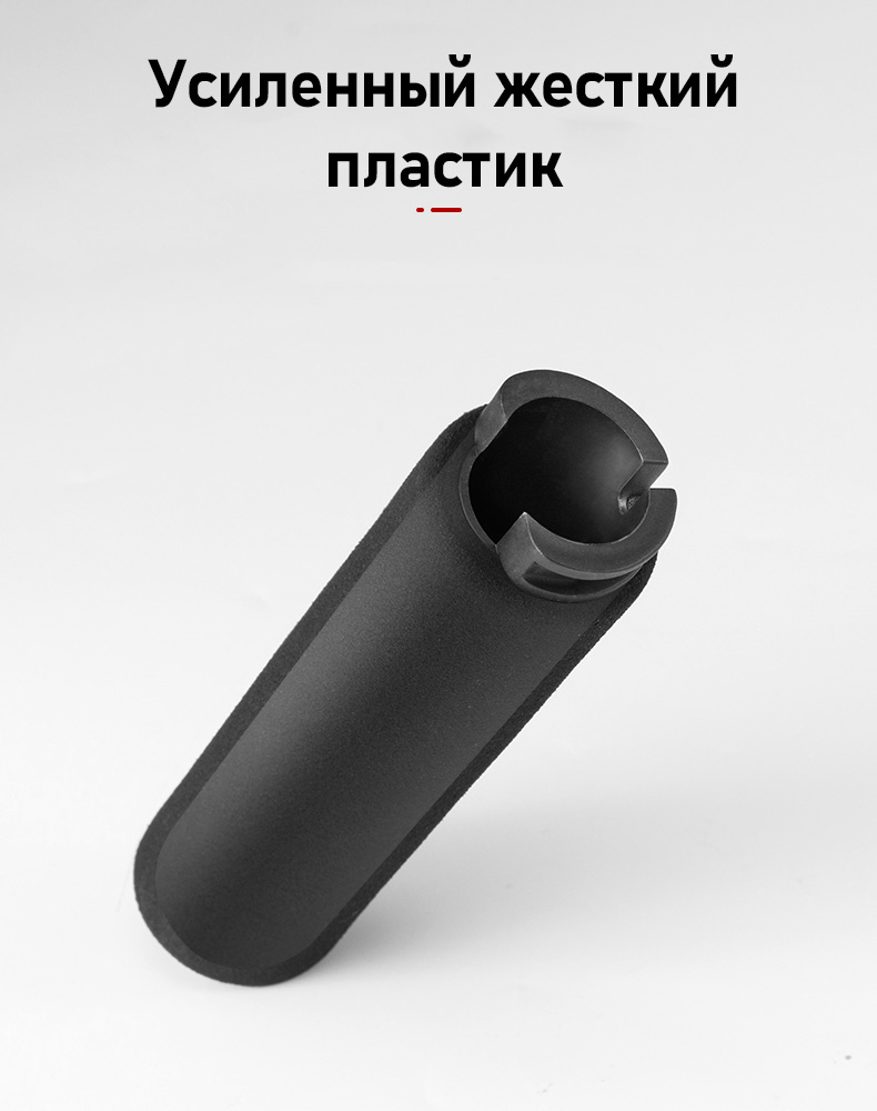 Грипсы с Rockbros черные c красными замками. Арт. RB_BT1001BKRD