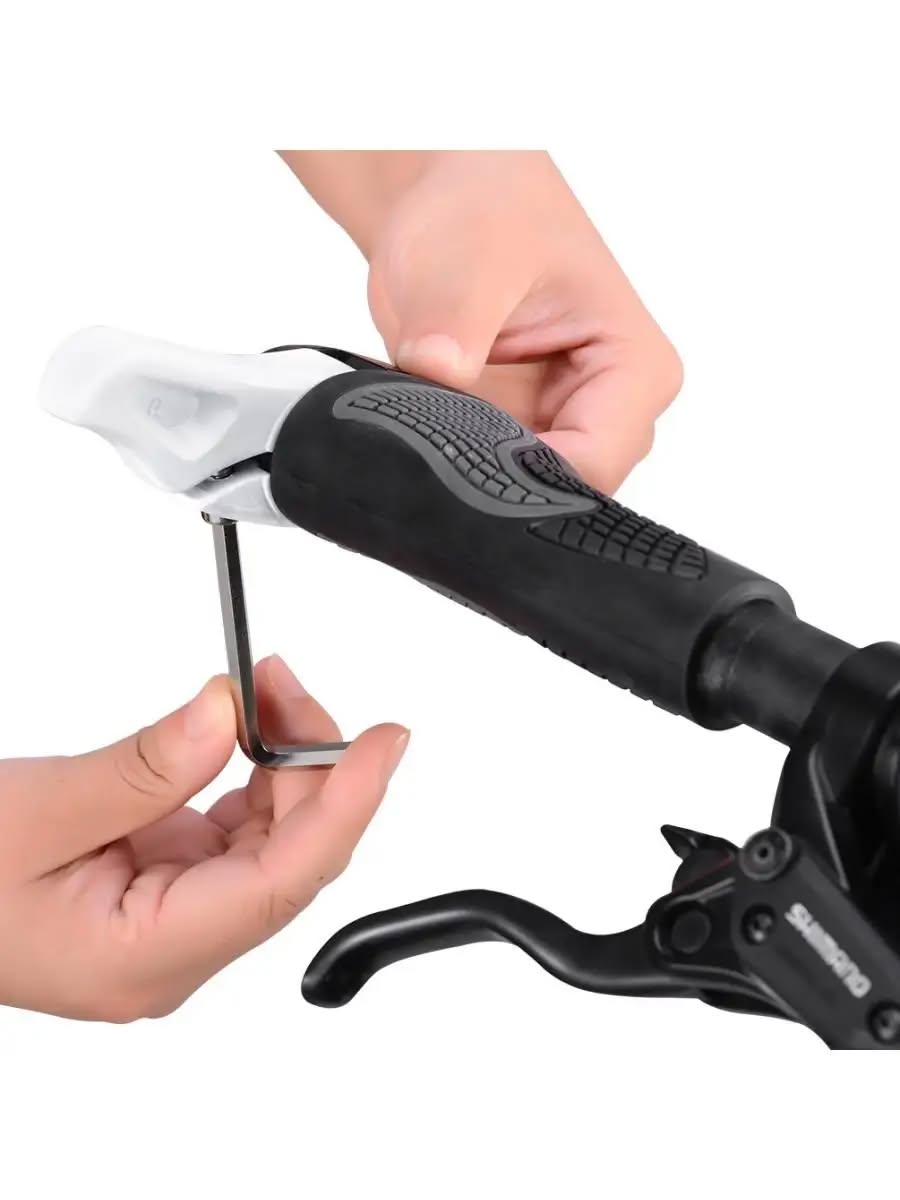 Грипсы ROCKBROS BT1007 с замками, с рогами; черный