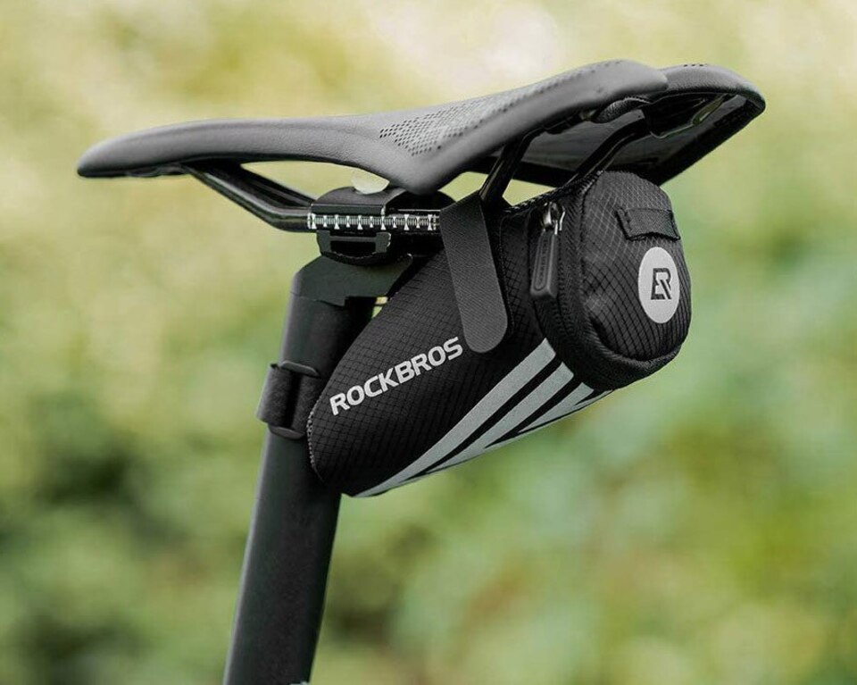Велосумка ROCKBROS C28 подседельная, нейлон, объем 0,5 л; черный