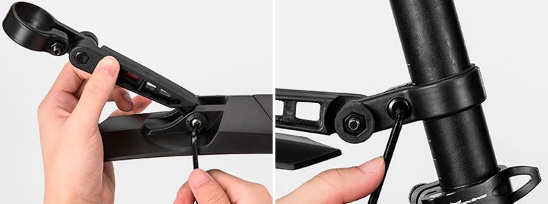 Комплект крыльев ROCKBROS черный серый, увеличенная площадь, арт DNB-890