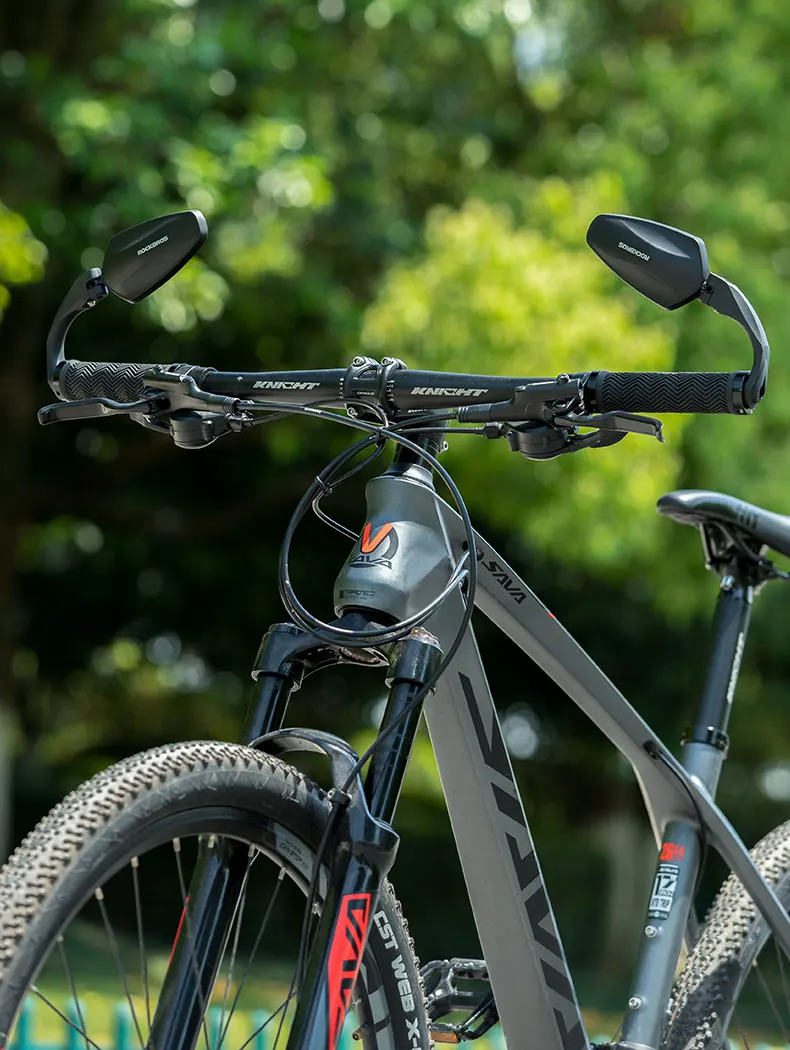 Зеркало заднего вида ROCKBROS на руль велосипеда, ромб, длинный рычаг; черный