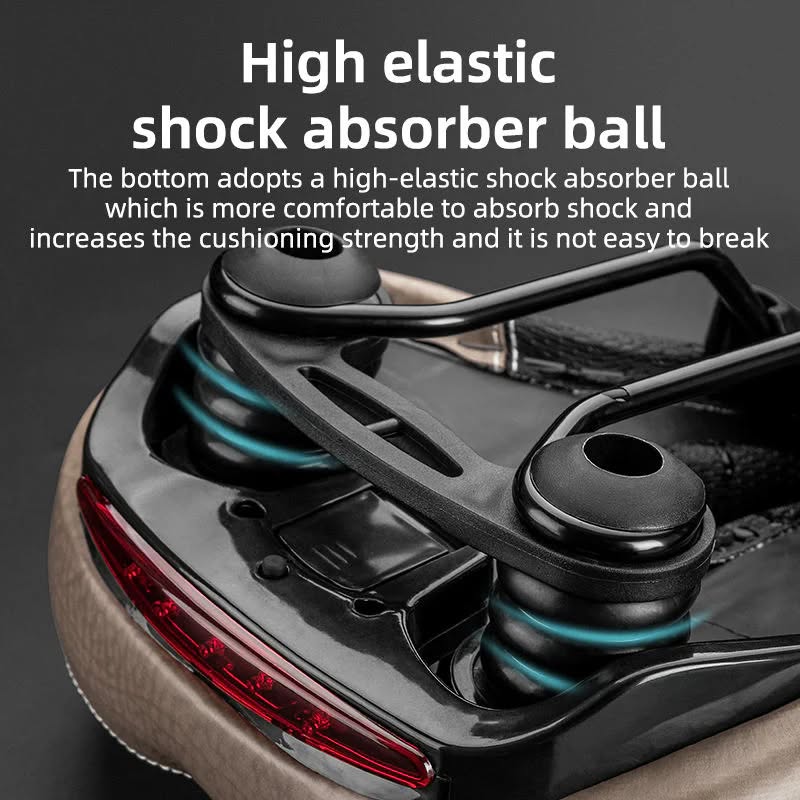 Седло ROCKBROS FU-3300L с задним фонарем, комфортное, с отверстием, 280x210x60 мм; черный/бежевый