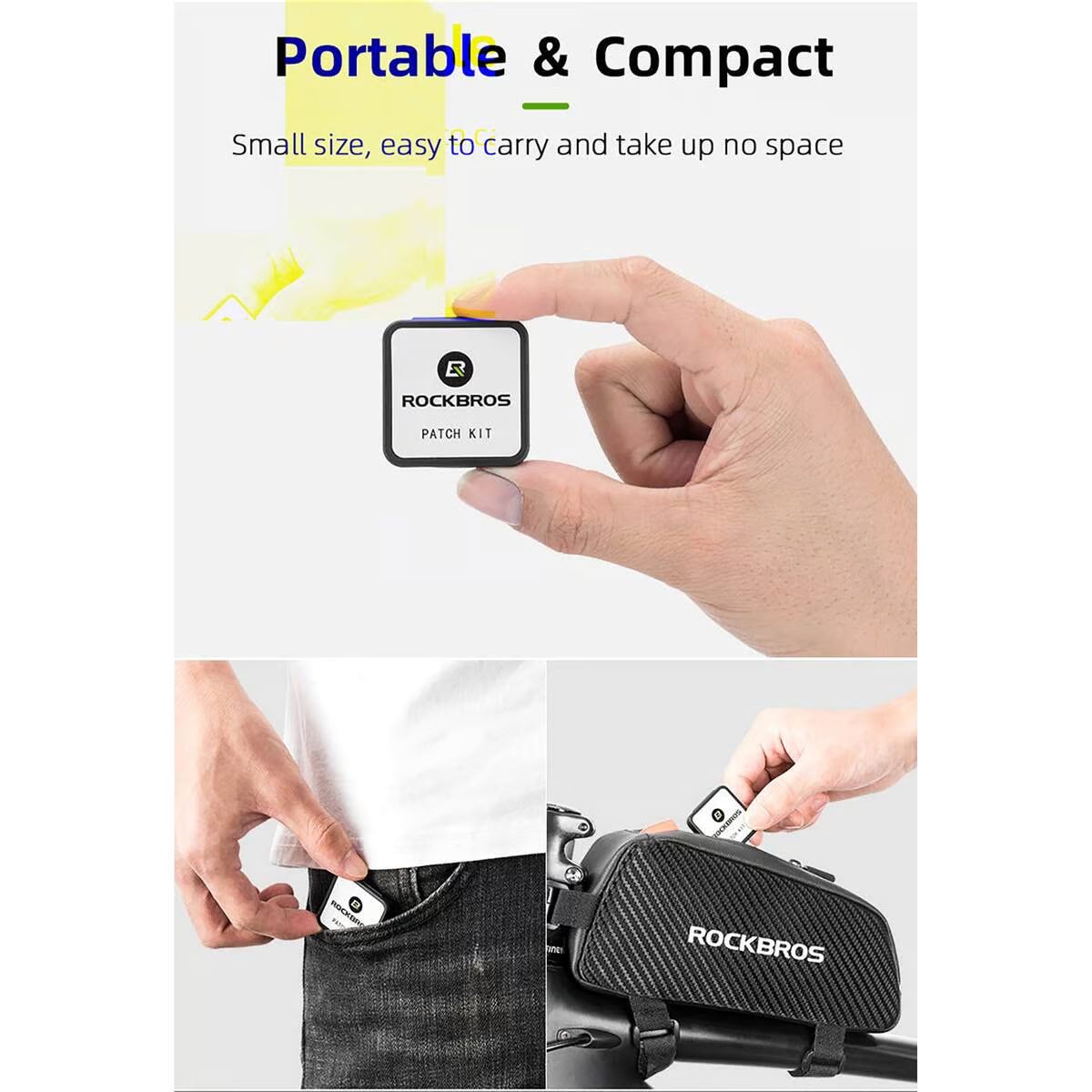 Заплатки ROCKBROS самоклеющие, набор 6 шт