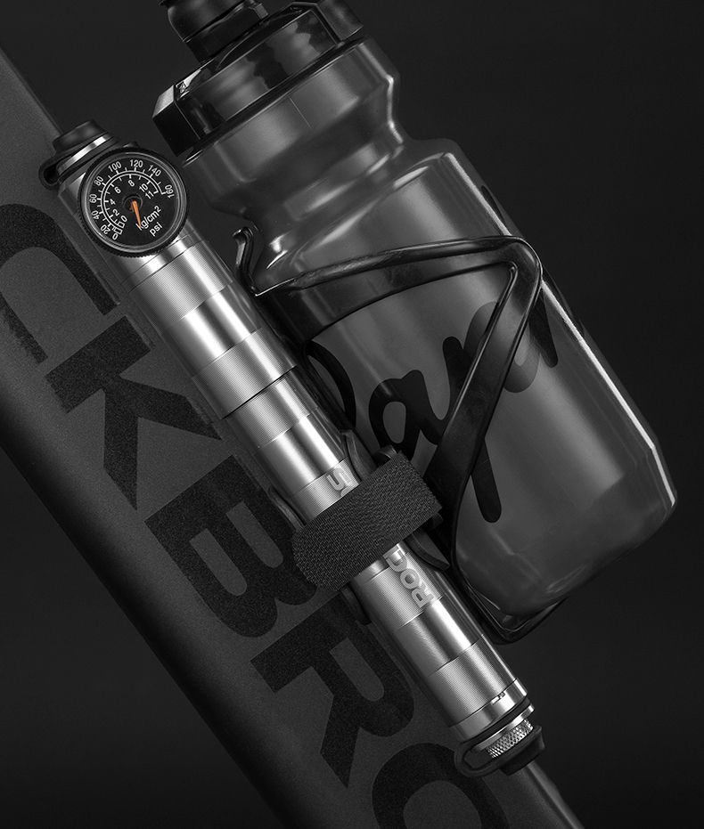 Насос ручной ROCKBROS со шлангом,  с манометром, 160 PSI