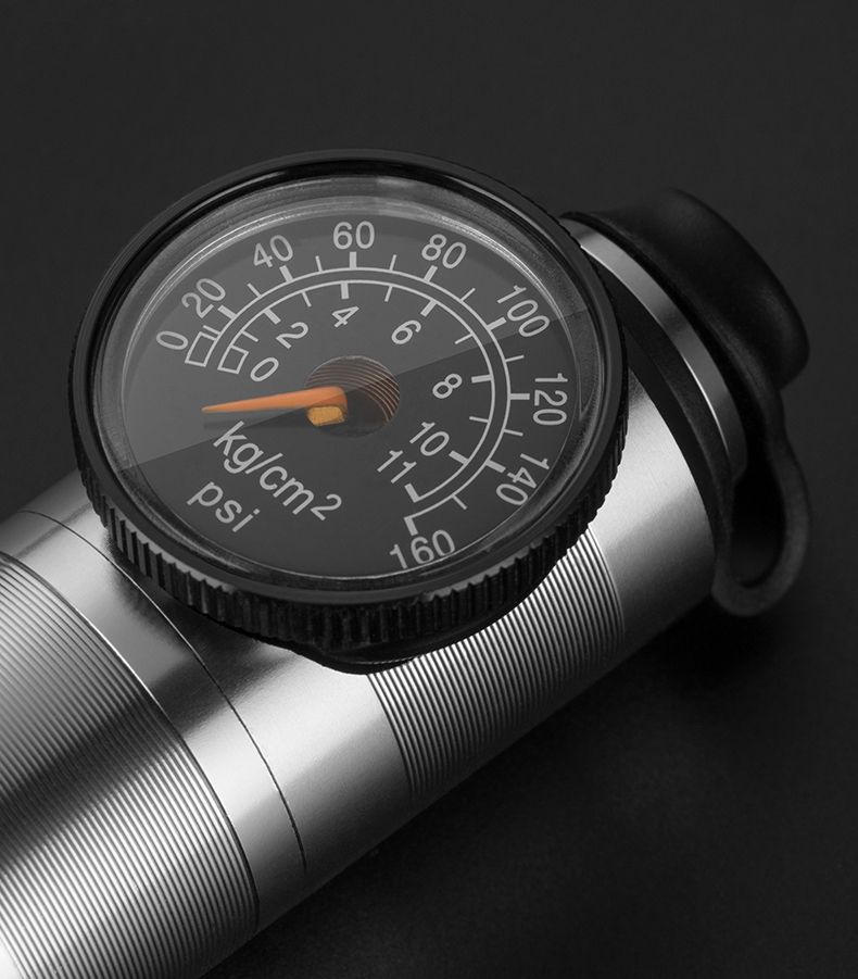 Насос ручной ROCKBROS со шлангом,  с манометром, 160 PSI