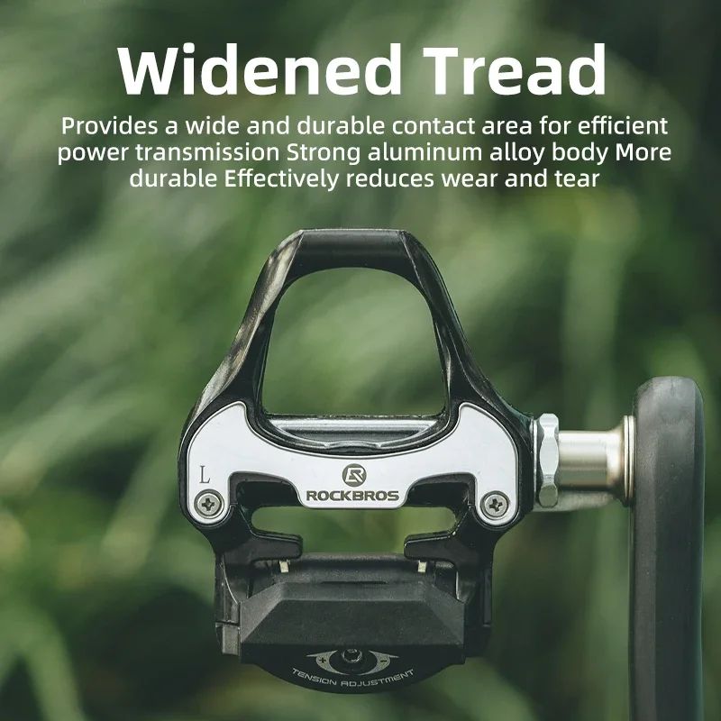 Педали Rockbros контактные шоссейные алюминиевые черные. Арт. RB_LP-RD2BK