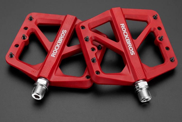 Педали ROCKBROS нейлоновые, красные