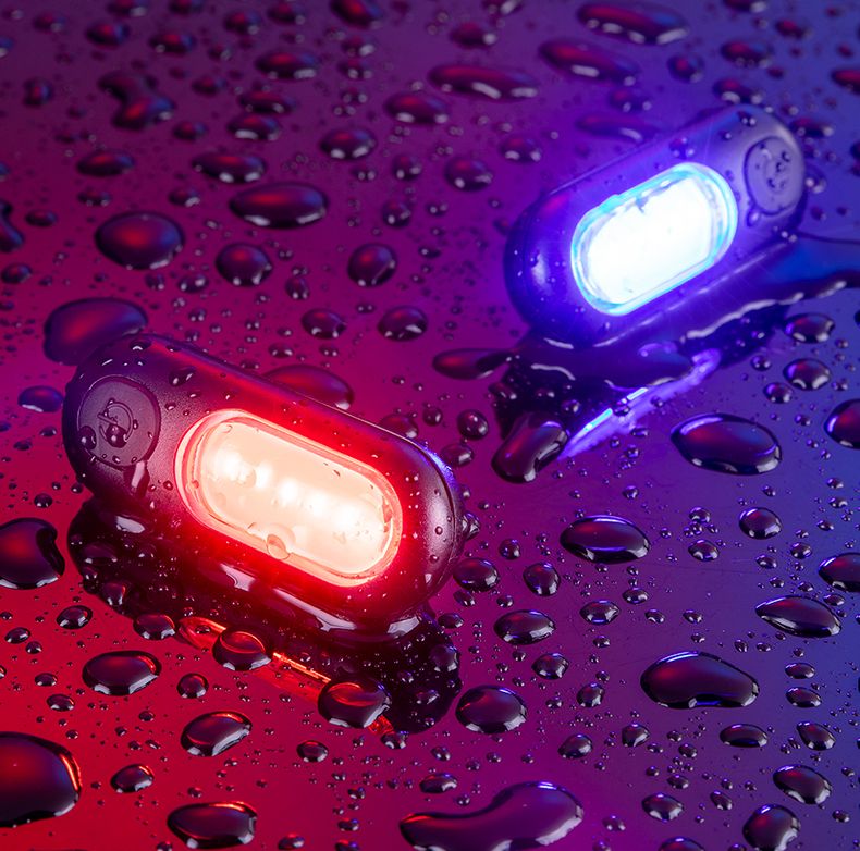 Фонарь задний ROCKBROS , крепеж на заднюю трубу, двойное мигание красным или белым, USB