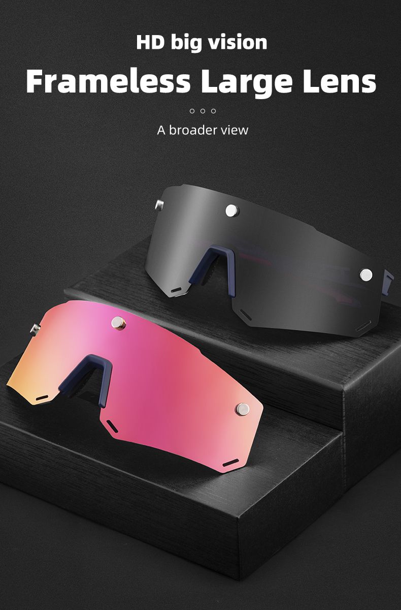 Очки велосипедные ROCKBROS 213 Цвет оправы - черный с магнитными держателями линзы. Линза с поляриза