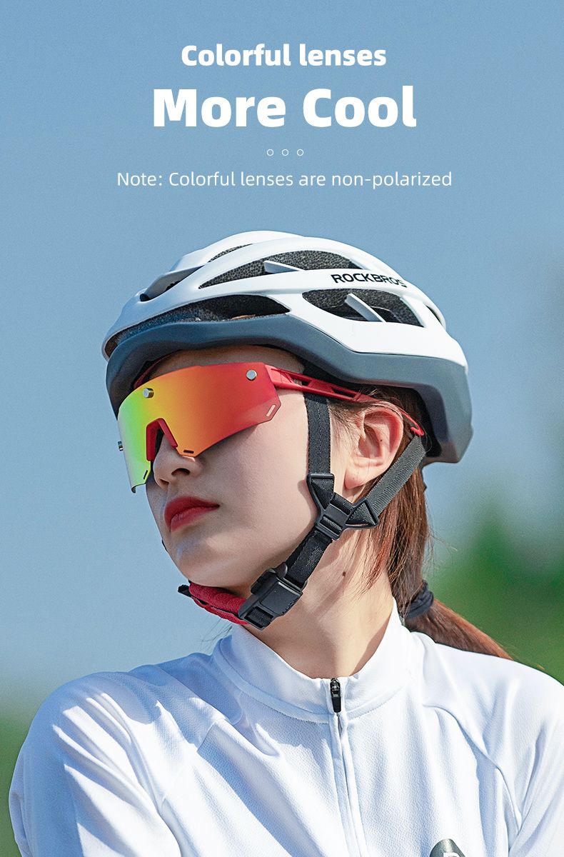 Очки велосипедные ROCKBROS 213 Цвет оправы - черный с магнитными держателями линзы. Линза с поляриза