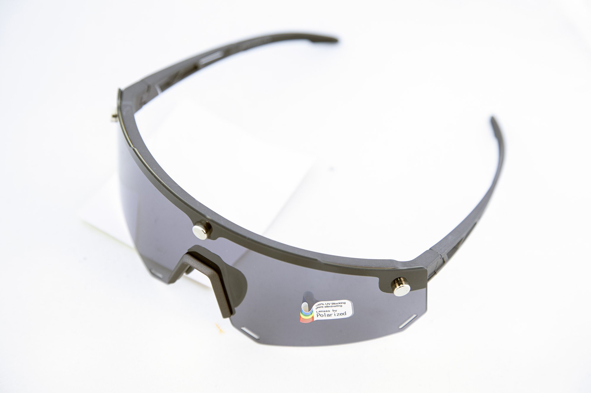 Очки велосипедные ROCKBROS 213 Цвет оправы - серый с магнитными держателями линзы. Линза с поляризац