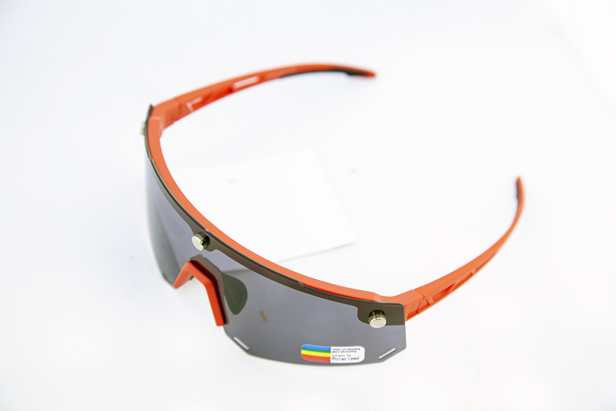 Очки велосипедные ROCKBROS 213 Цвет оправы - красный с магнитными держателями линзы. Линза с поляриз