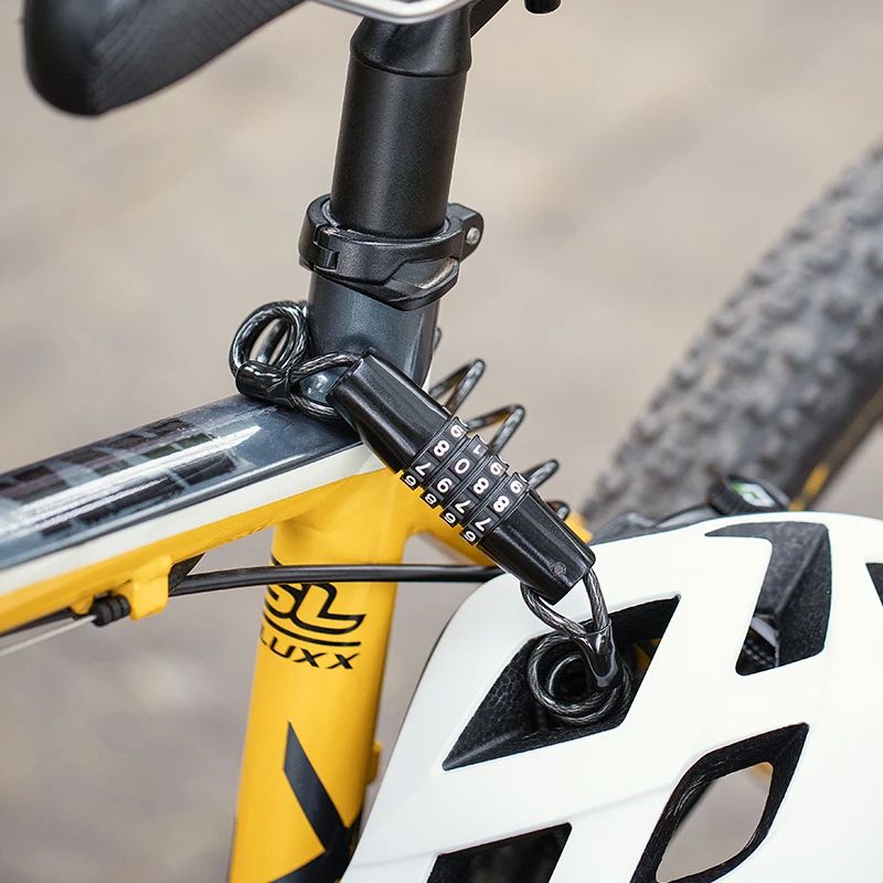 Замок вело ROCKBROS витой цифровой