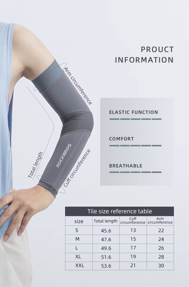 Рукава Rockbros эластичные черные