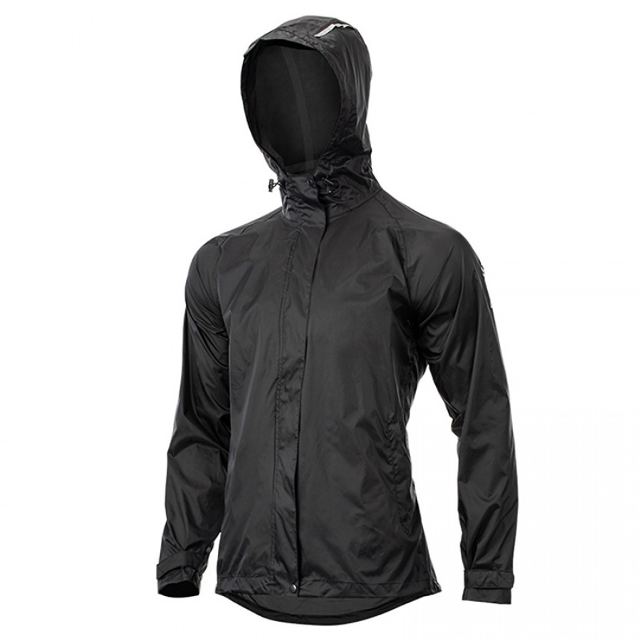 Ветровка-дождевик ROCKBROS YPY013 приталенный крой, сетчатая подкладка; черный, размер 4XL (EU 3XL)