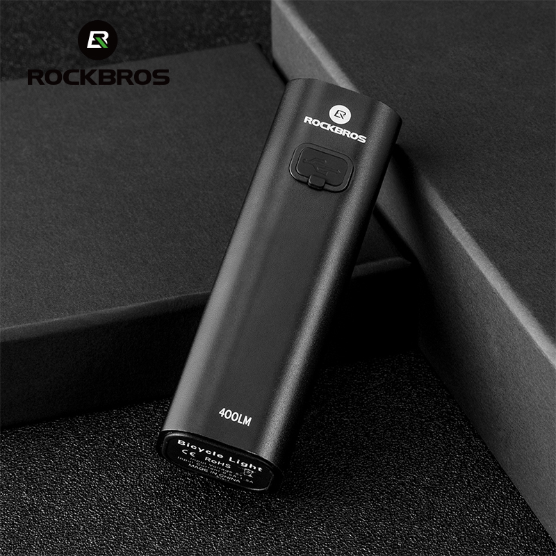 Фонарь передний ROCKBROS 400 люмен, под быстросъемное крепление, без крепежа