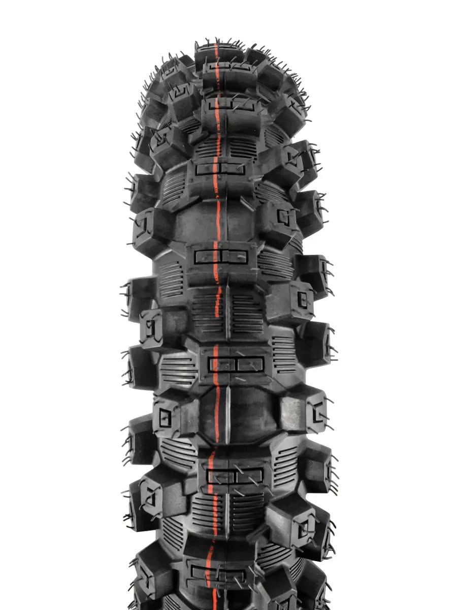 Покрышка 18" 110/90-18 кроссовая TSJ-011 normal 1 red line