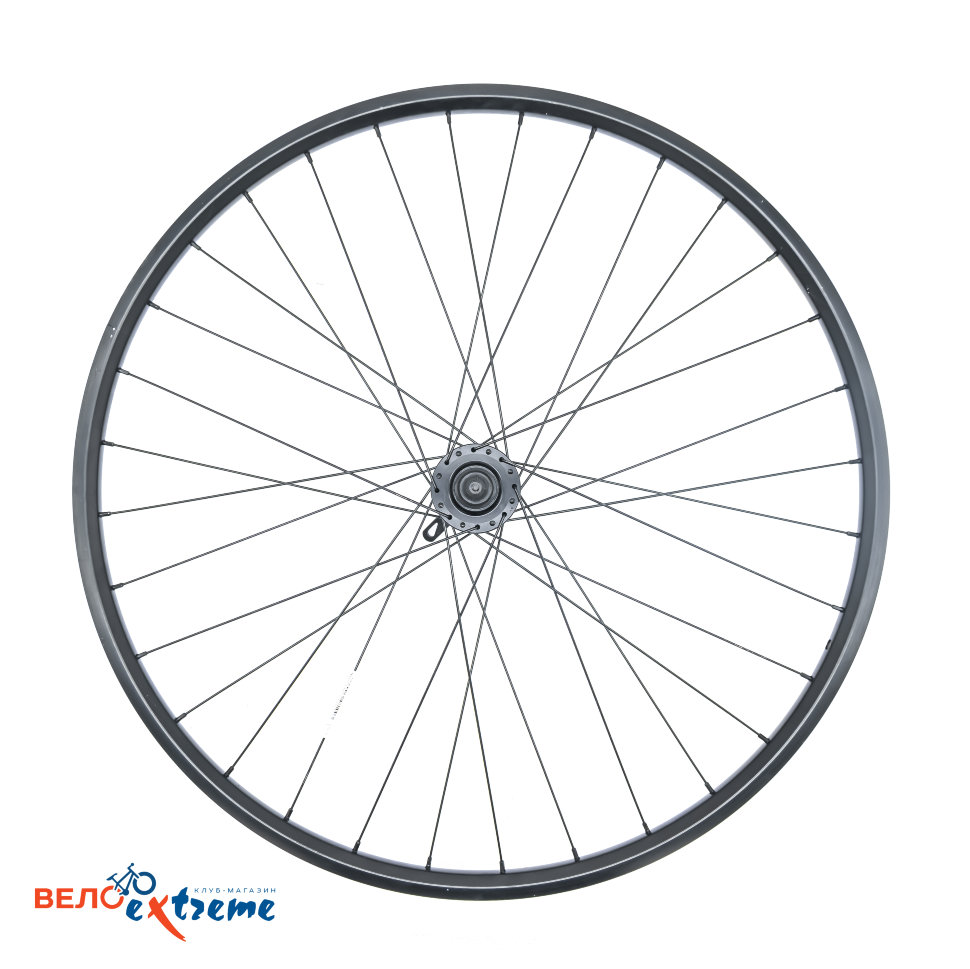 Колесо переднее, 28/29", не пист., WZ-A282F, 32 отв., Диск. (6 винтов), двустен.