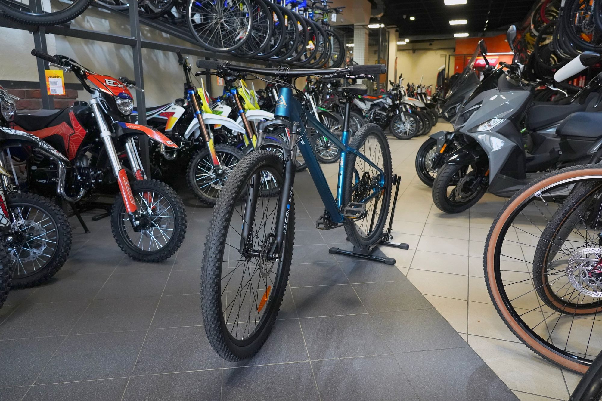 СЭМПЛ 26 Велосипед горный Alpinebike Paladin 8 размер ML ett 621 Steel blue