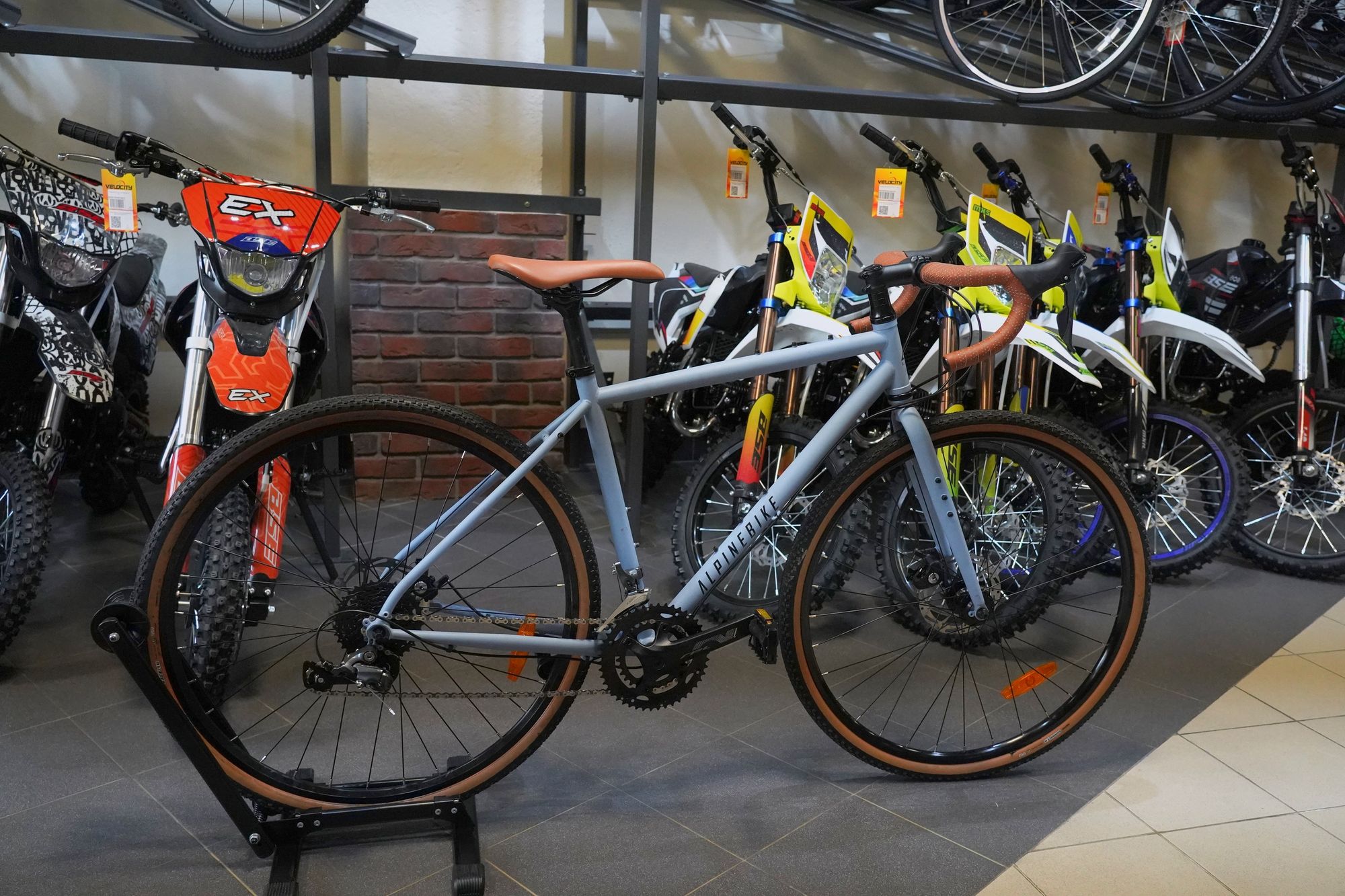 СЭМПЛ 26 Велосипед гравийный Alpinebike Spirit CR размер SM ett 535 цвет Leaden sky