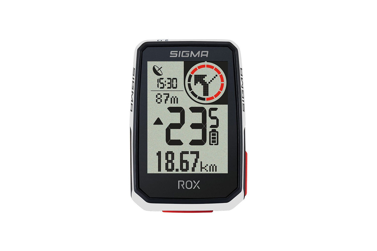 Велокомпьютер SIGMA ROX 2.0 White, Top-Mount Set