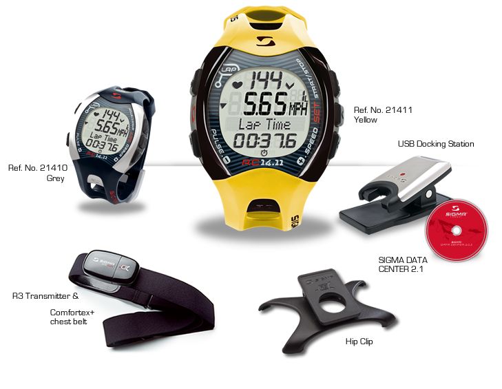 Пульсометр SIGMA PC 14.11 Желтый