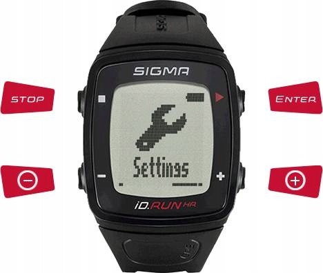 Пульсометр SIGMA iD.RUN HR black